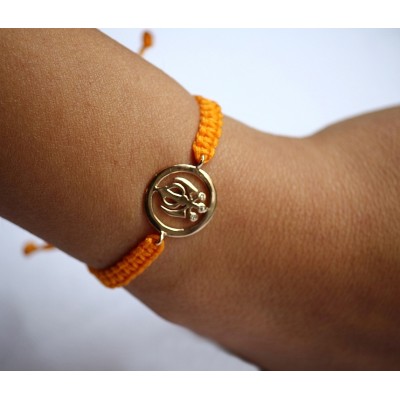 Khanda Bracelet in Gold 14k with Diamonds 